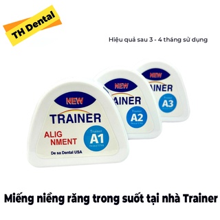 Miếng niềng răng trong suốt tại nhà chính hãng TRAINER - Bộ chỉnh nha dành cho người lớn A1 + A2 + A3