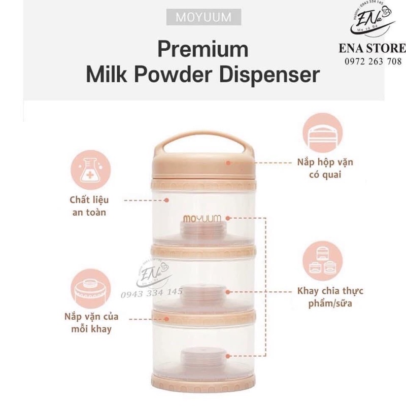 Khay chia sữa thức ăn dặm MOYUUM