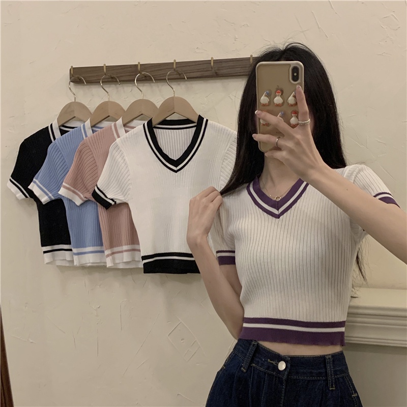 NRVP Áo Trễ Vai NgắN Tay ThờI Trang Cho Nữ