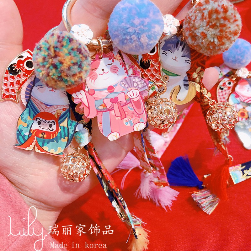 Móc Khóa Mèo Thần Tài Nhật Bản Cao Cấp