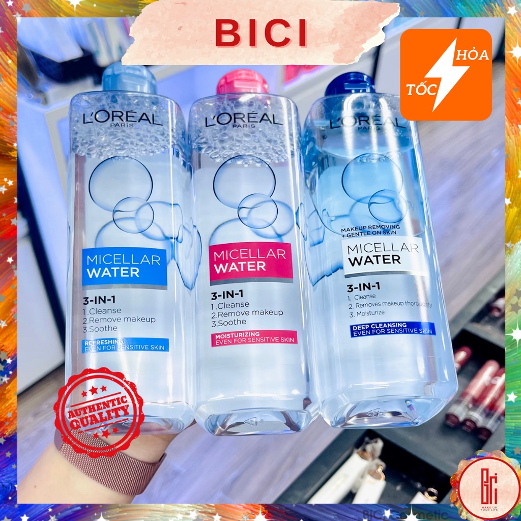 Nước Tẩy Trang L'Oreal Paris Micellar Water 3in1 (400ml)