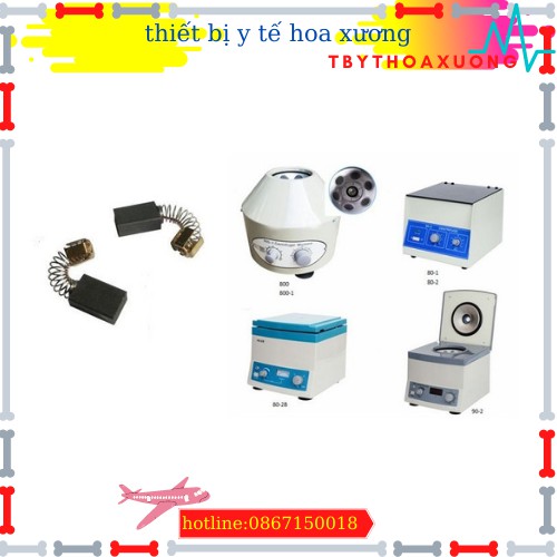 1 CẶP CHỔI THAN CỦA MÁY LY TÂM 6 ỒNG VÀ MÁY LY TÂM 12 ỐNG