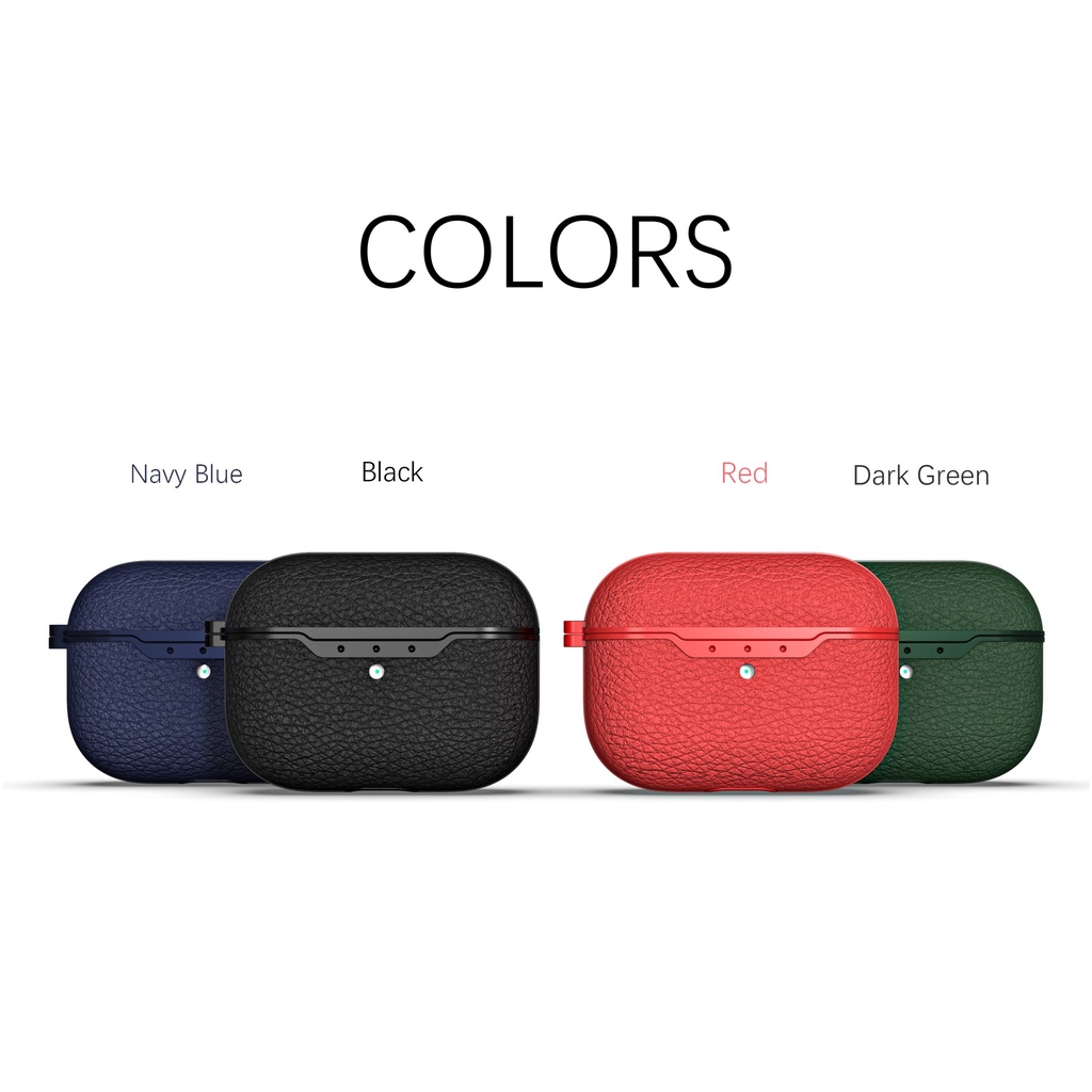 Vỏ Bảo Vệ Hộp Sạc Tai Nghe bluetooth Không Dây airpods 1 / 2 pro 3 2021 pro 2 2022 Bằng TPU Họa Tiết Hạt Vải Chống Sốc
