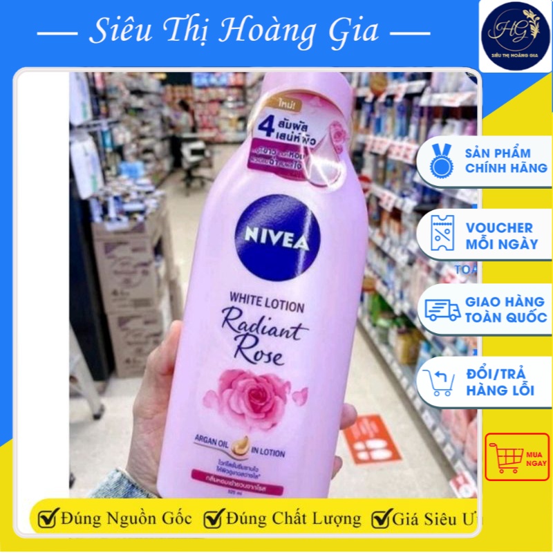 Sữa Dưỡng thể Nivea Extra White Lotion Thái525ml chai to