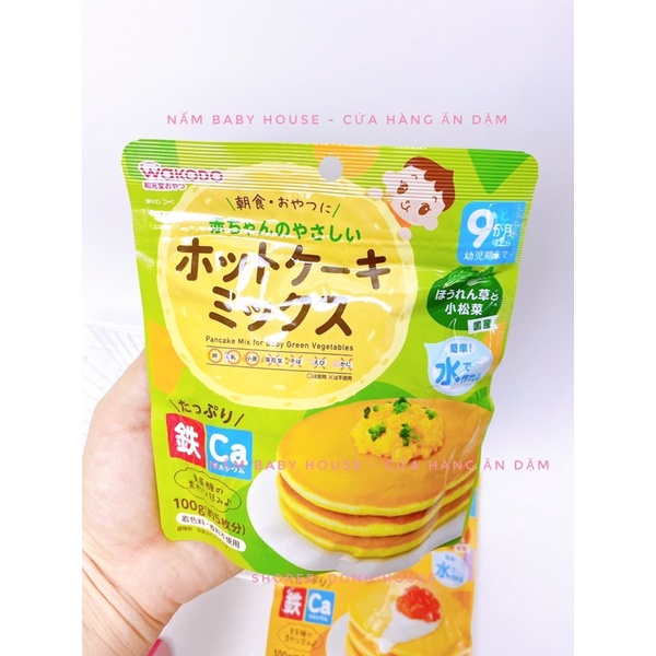 Bột bánh rán Wakodo Nhật Bản - bột pancake dành cho bé từ 9 tháng date 2024