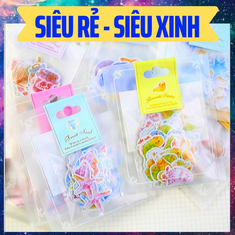 ( hàng có săn - đc chọn mẫu ) set 70 Sticker Romantic Sticker