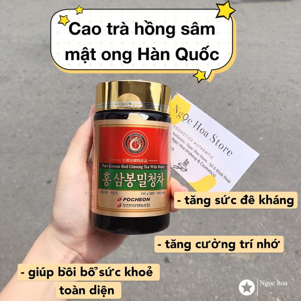 Cao trà hồng sâm mật ong Hàn Quốc