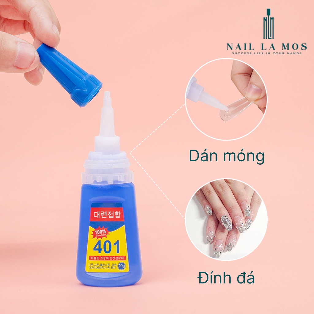 Keo 401 dán móng nail  - Keo dán đa năng Hàn Quốc loại tốt chuyên dụng cho dân làm móng