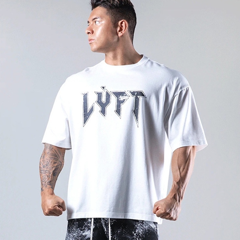 Áo Thun Cotton Tay Ngắn Dáng Suông Năng Động Thời Trang Hè Cho Nam Size M-3XL