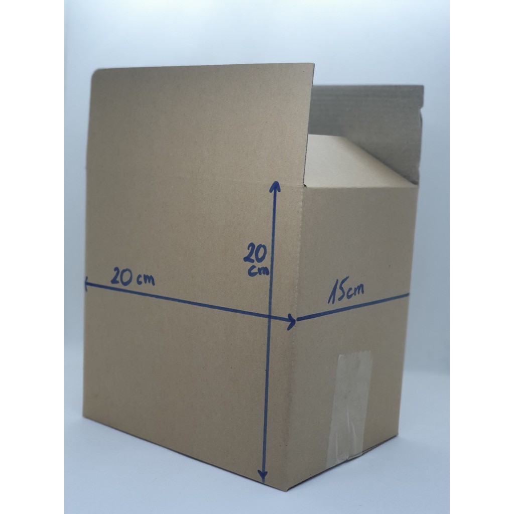 Hộp carton nhỏ gói hàng 20x15x20