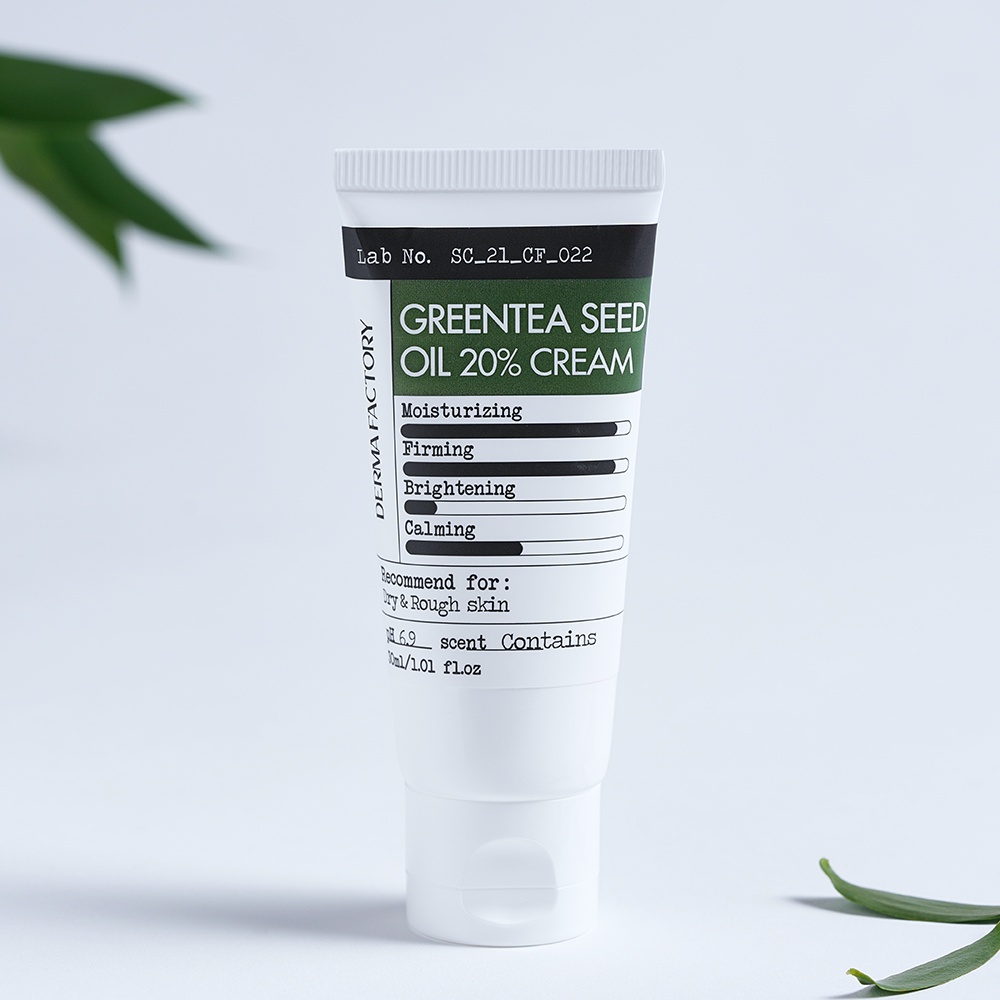 Kem dưỡng ẩm Derma Factory Green Tea Seed Oil 20% Cream