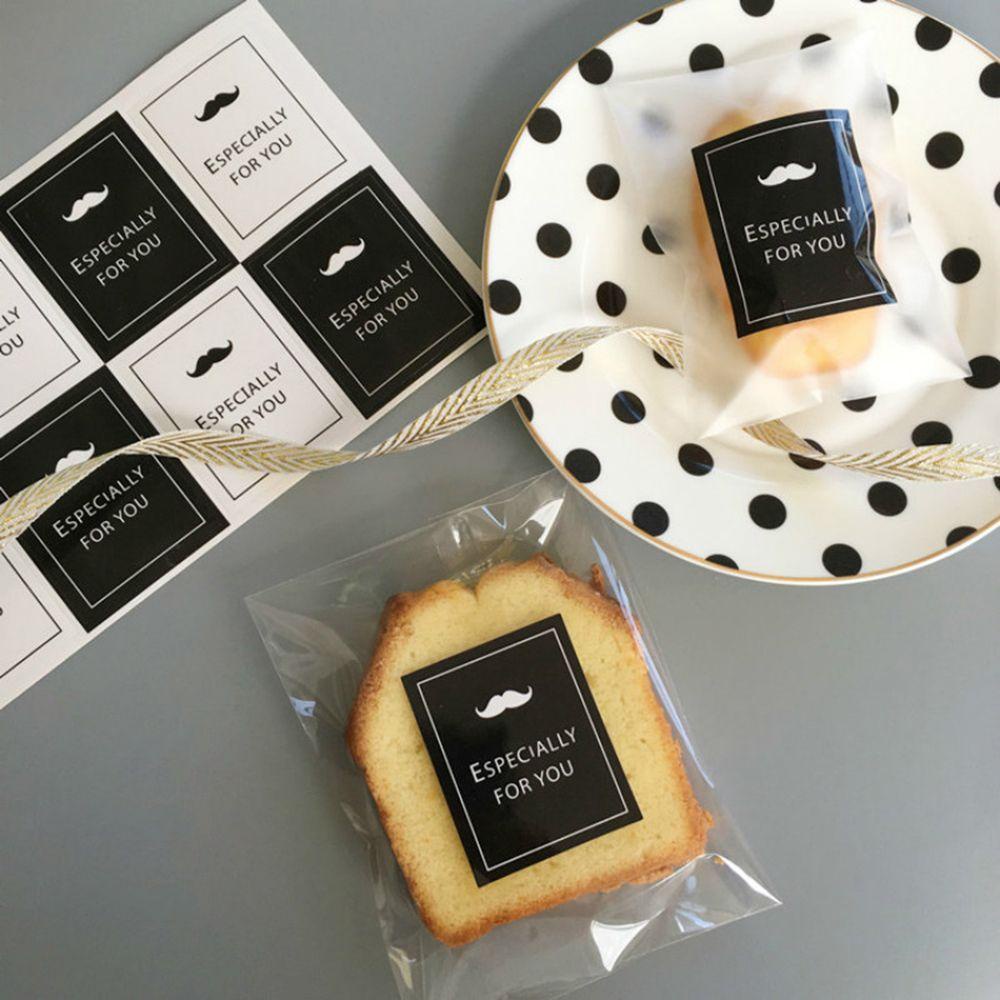 Bộ 5 Tờ Nhãn Dán Hình Ria Mép Bằng Giấy Dùng Trang Trí Túi Bánh Kẹo DIY