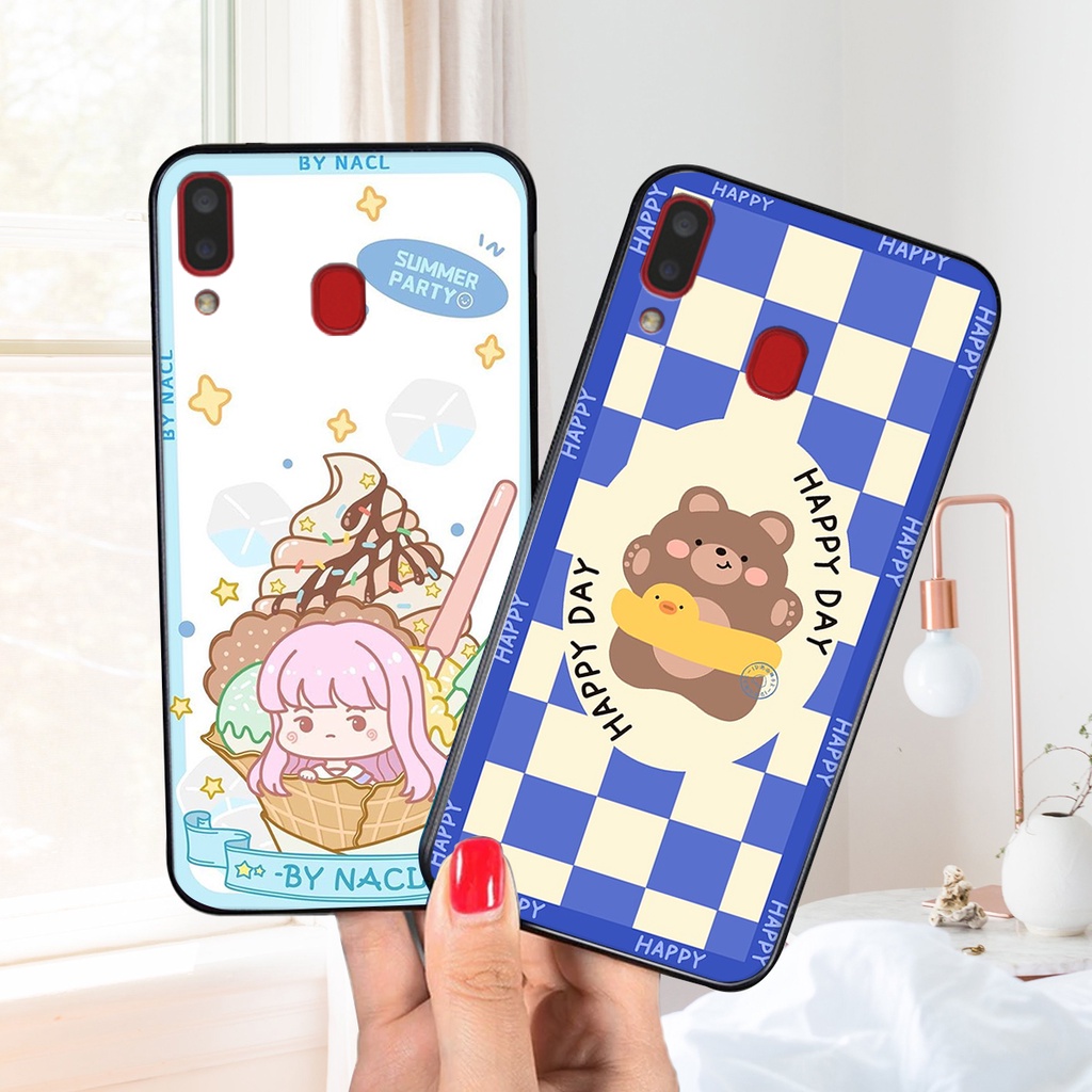 Ốp lưng Samsung Galaxy A20 in hình 3D gấu mới nhất - sang - chảnh - ĐẸP- BỀN