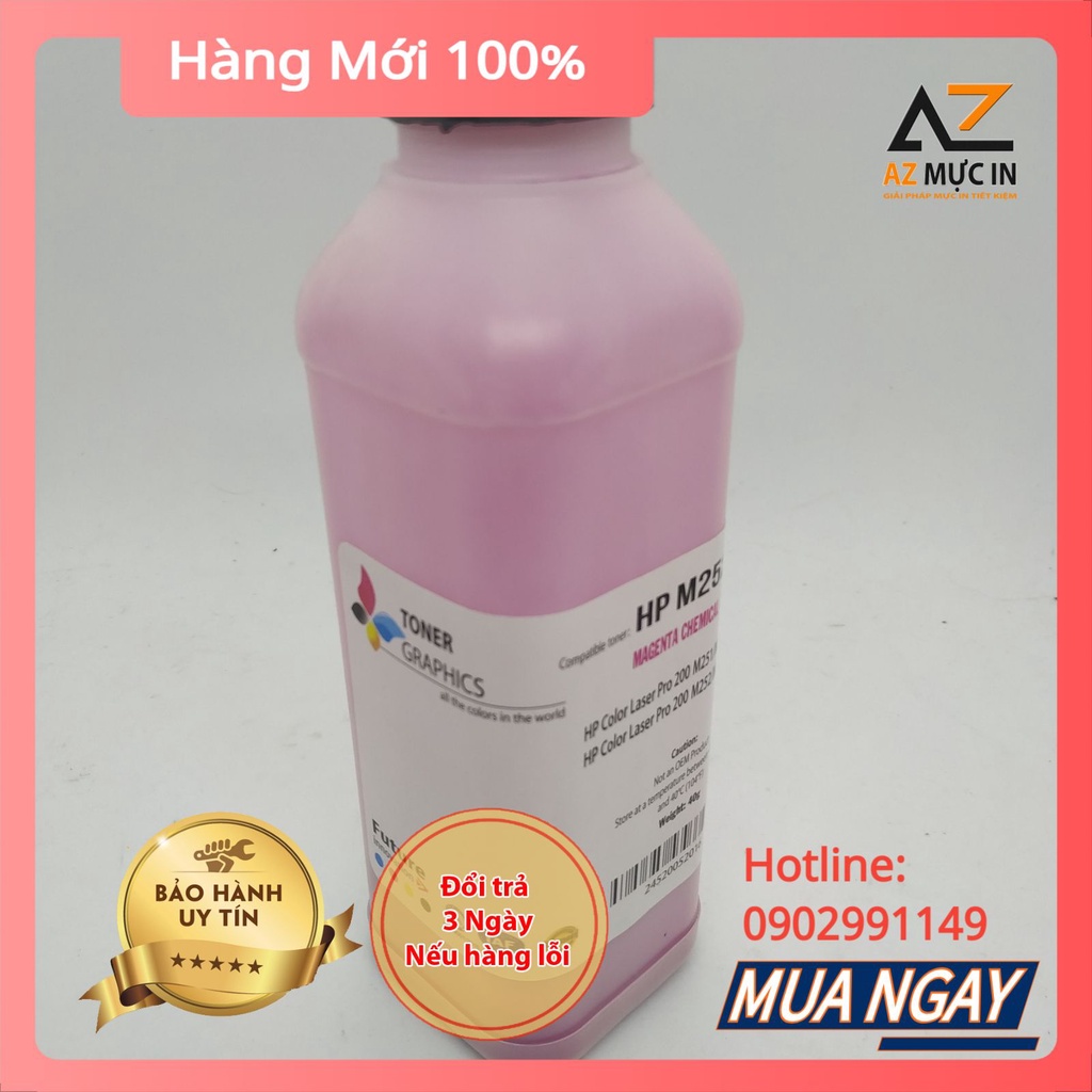 Mực chai M252 dùng cho máy in Hp CP1025,  M177, M176 | Mực Mitsubishi màu sắc đẹp + Chíp mực