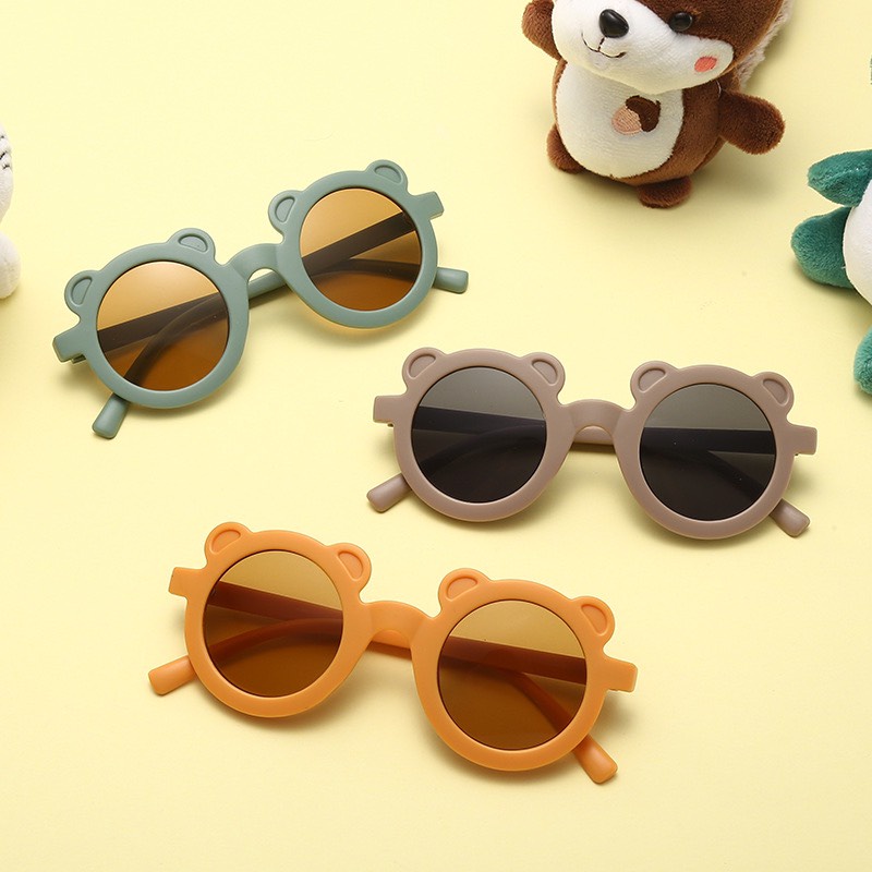 Kính mắt hình GẤU ngộ nghĩnh cho bé yêu, kính mắt thời trang cho bé - B40