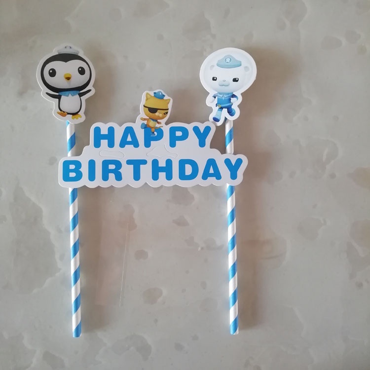 Phụ Kiện Trang Trí Bánh Kem Hình Hoạt Hình Dễ Thương