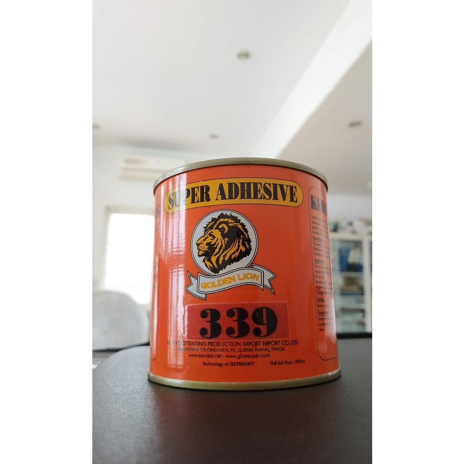 Keo phun chịu nhiệt  339 Sư Tử Vàng_ dán nội ngoại thất xe hơi, nhà cửa, công ty ,...siêu siêu dính