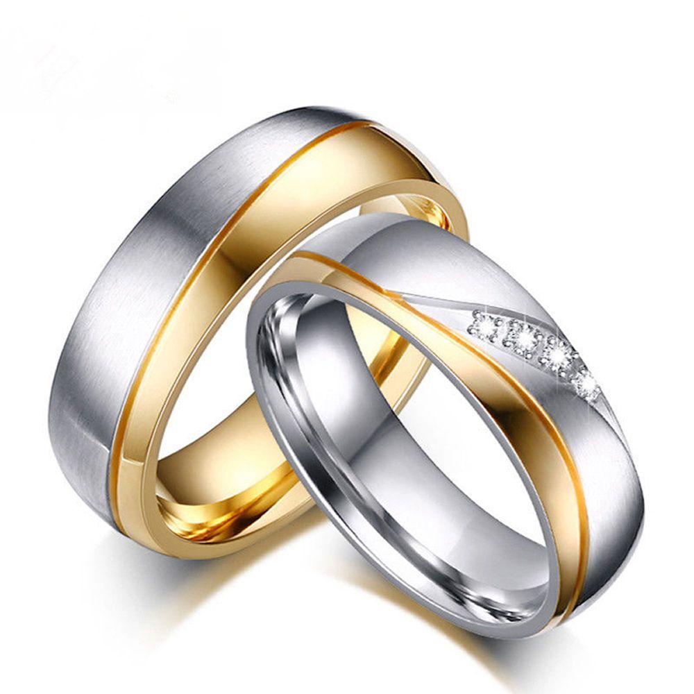 Nhẫn Mạ Vàng 18K Thiết Kế Mới Cao Cấp Thời Trang Dành Cho Cả Nam Và Nữ