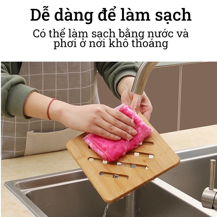 Miếng lót nồi gỗ tre BAMBOOO ECO cách nhiệt loại dày nhiều kích thước