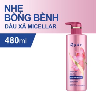 [Mã PG2112B giảm 8% đơn 199K] Dầu xả Rejoice Micellar - Nhẹ bồng bềnh 480ml