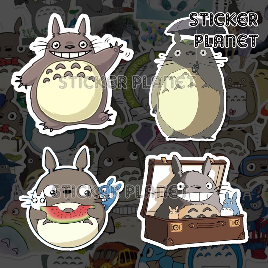 Bộ sticker TOTORO chống thấm nước trang trí mũ bảo hiểm, đàn, guitar, ukulele, điện thoại laptop