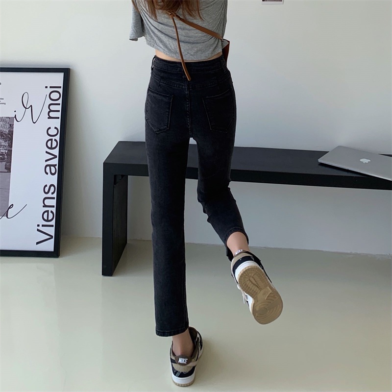 [SẴN] Quần jeans  lưng cao Ulzzang Quảng Châu QDJ63