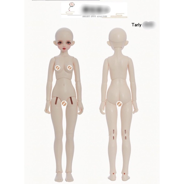 Búp bê phong cách Nhật Bản hồ ly BJD dễ thương cao 41,8cm