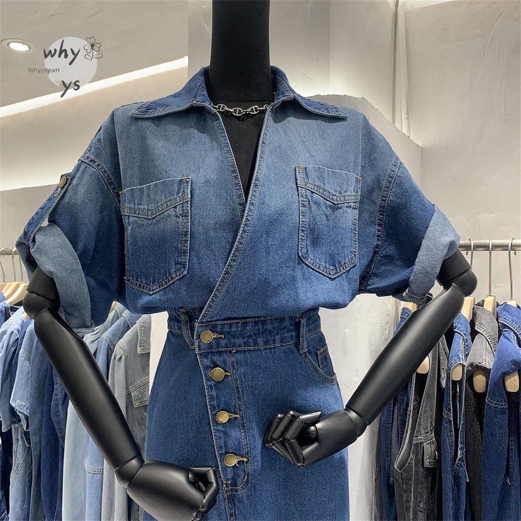 Đầm Denim Dáng Ôm Phong Cách Thời Trang Mới Dành Cho Nữ