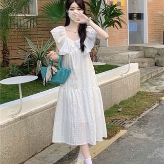 Đầm Nữ Hở Lưng Dáng Rộng Phong Cách Pháp Thời Trang Mùa Hè
