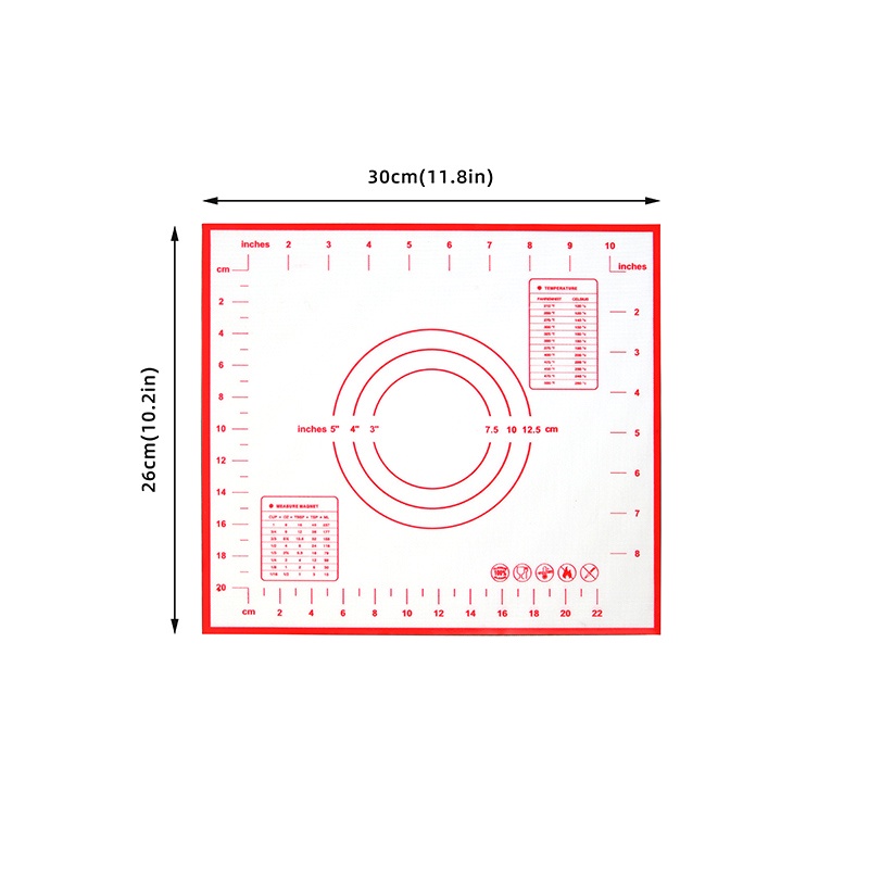 Thảm Silicone Nhào Bột Làm Bánh Đa Năng Tiện Dụng