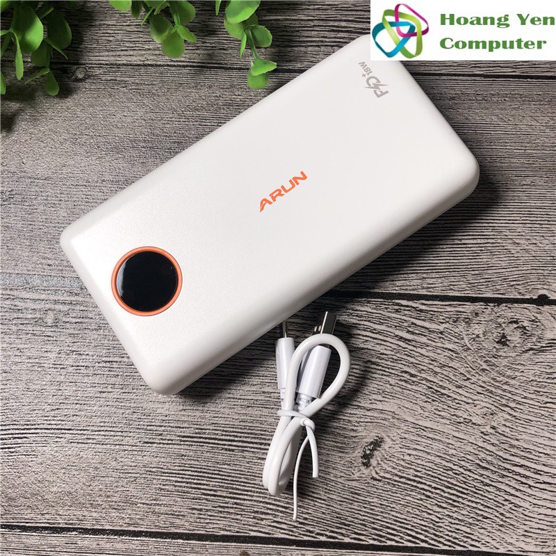 Sạc Dự Phòng Arun FC20P 20000mAh (PD18W QC3.0) Sạc Nhanh 2 Chiều Type C - BH 1 Năm - Hoàng Yến Computer