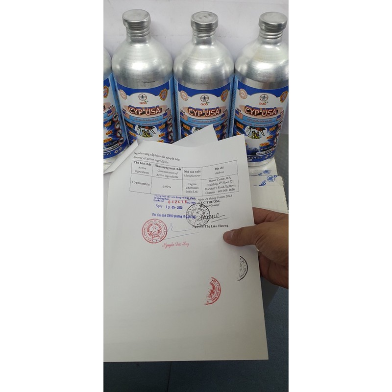 CYP USA 100Ec - dòng diệt muỗi chai nhôm .