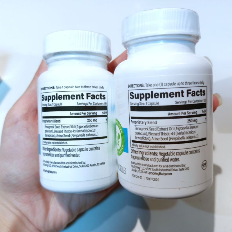 Lợi sữa Upspring MilkFlow cỏ cà ri Mỹ