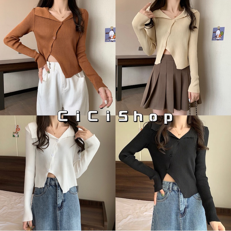 Mua 2 Cái Chỉ 99 (6A71) Áo Sơ Mi Dệt Kim Dài Tay Có 3 Nút Cổ Tròn Mỏng Vừa Vặn Hình Dạng Đẹp Sang Tr