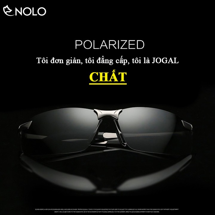 Mắt Kính Râm Jogal JG01 Tròng Kính Phân Cực Polarized Chống Lóa Chống Tia UV400 Có Tặng Hộp Đựng Kính