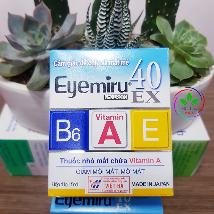 Combo 2 chai nước nhỏ mắt eyemiru 40EX nhật bản date 2023