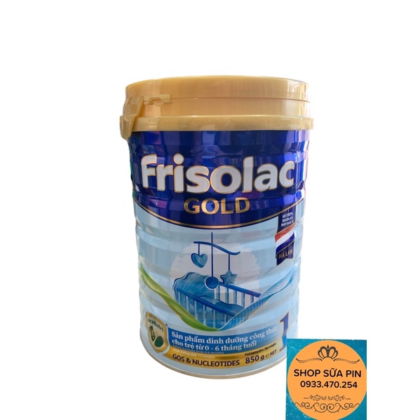 Sữa bột Frisolac gold số 1 850g (mẫu mới)