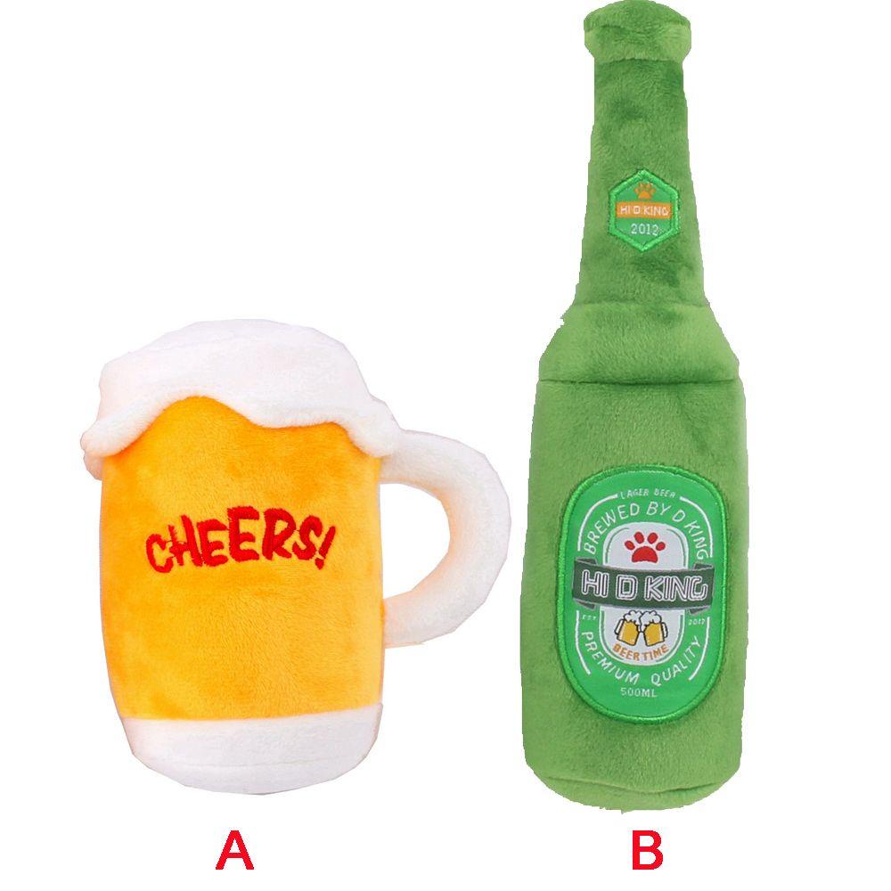 Đồ Chơi Nhồi Bông Hình Ly Bia Cho Thú Cưng