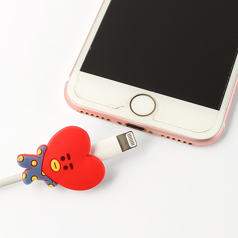 Phụ kiện bảo vệ dây cáp dễ thương vui nhộn BTS bt21 | BigBuy360 - bigbuy360.vn