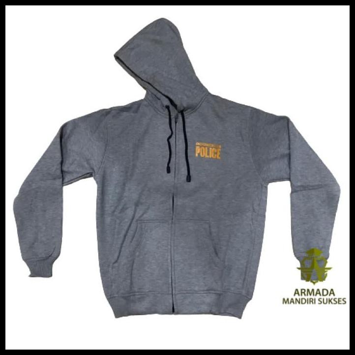 Áo Khoác Hoodie In Chữ "indonesian Police Abu L"