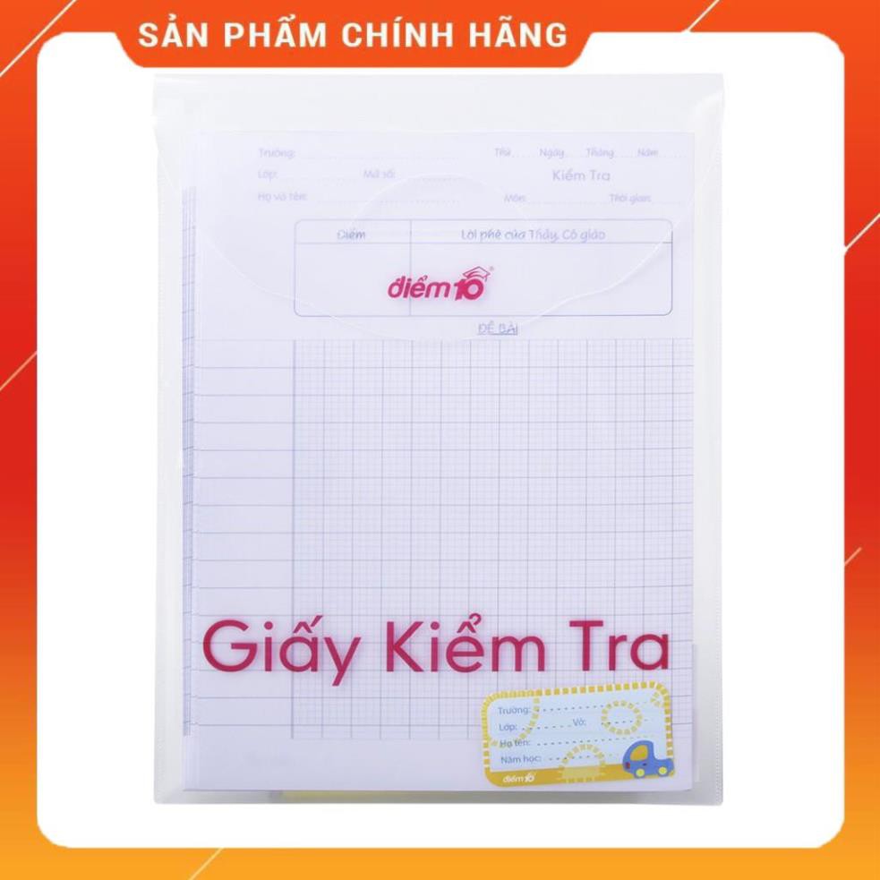 Giấy kiểm tra Điểm 10 TP-GKT02 4 ô ly vuông
