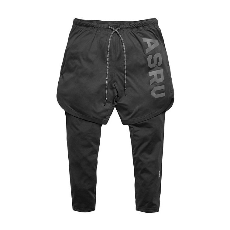 Quần tập gym nam 2 lớp legging ASRV chất vải train life thoáng mát,đồ tập gym nam chất !