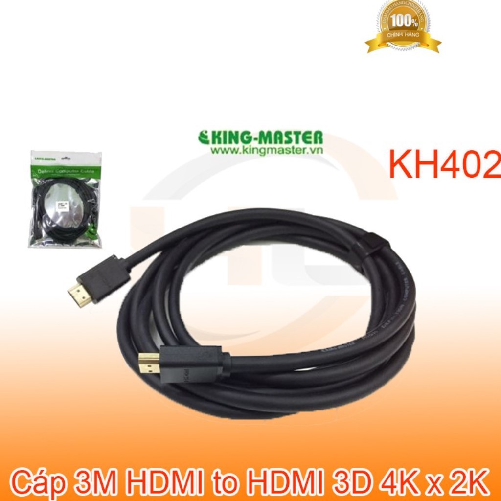 Cáp màn hình máy tính tivi HDMI 1.4 V Kingmaster 3m KH402