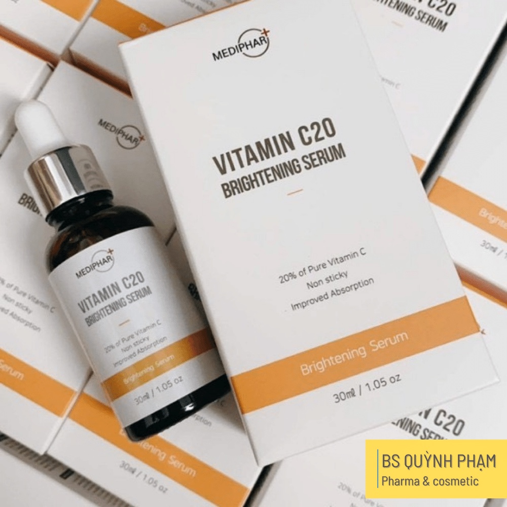 [CHÍNH HÃNG] Serum Dưỡng Trắng Sáng Da, Giảm Thâm Nám Sạm Da, Chống Lão Hóa MEDIPHAR+ VITAMIN C 20