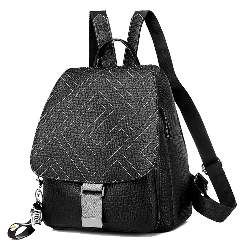 Balo Chuwanglin bằng da thời trang thường ngày cho nữ