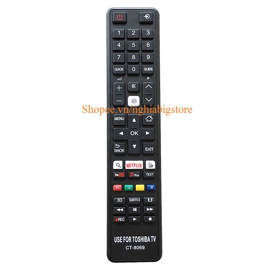 Remote Điều Khiển Tivi SAMSUNG, Internet Smart TV CT-8069 (Kèm Pin AAA Maxell)