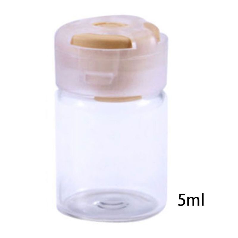 Lọ Thủy Tinh Rỗng Trong Suốt Có Nắp Màu Kẹo Ngọt 5ML YOUYO