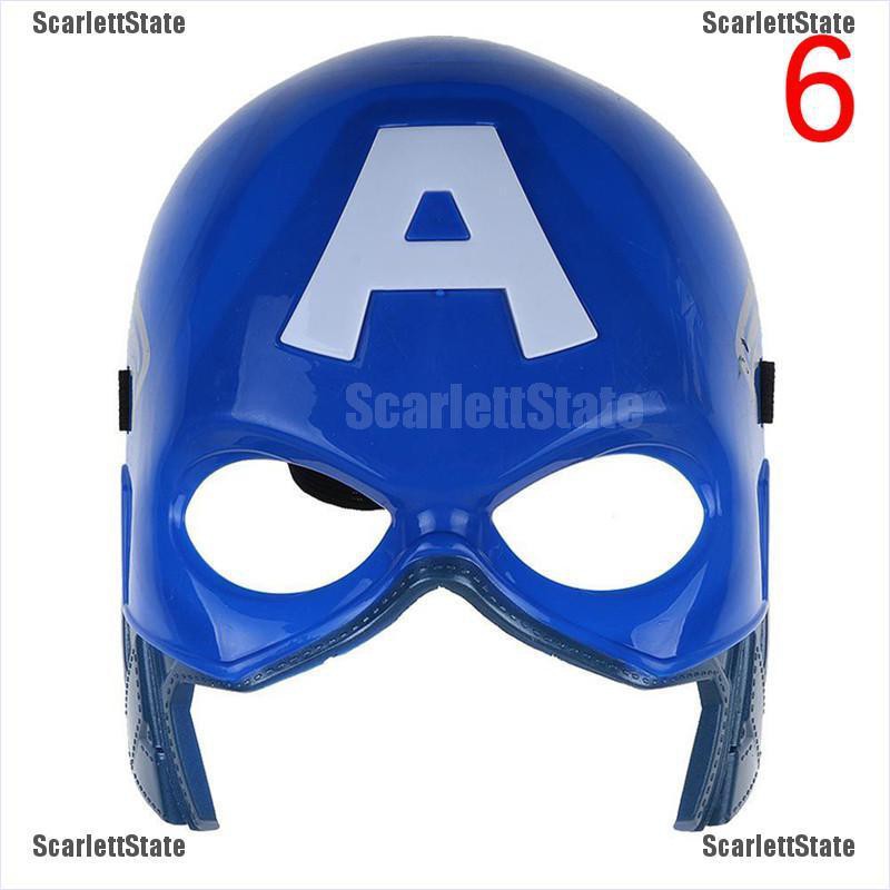 Mặt nạ có đèn led hóa trang nhân vật siêu anh hùng Avengers Hulk Captain America người nhện và người sắt