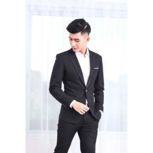 áo vét nam pha ve dáng trẻ