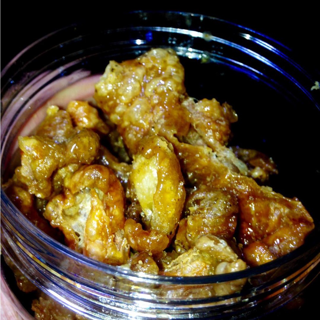 DA GÀ CHIÊN NƯỚC MẮM - DA GÀ CHIÊN GIÒN SỐT MẮM TỎI- HỘP 250GRAM - ĐỒ ĂN VẶT